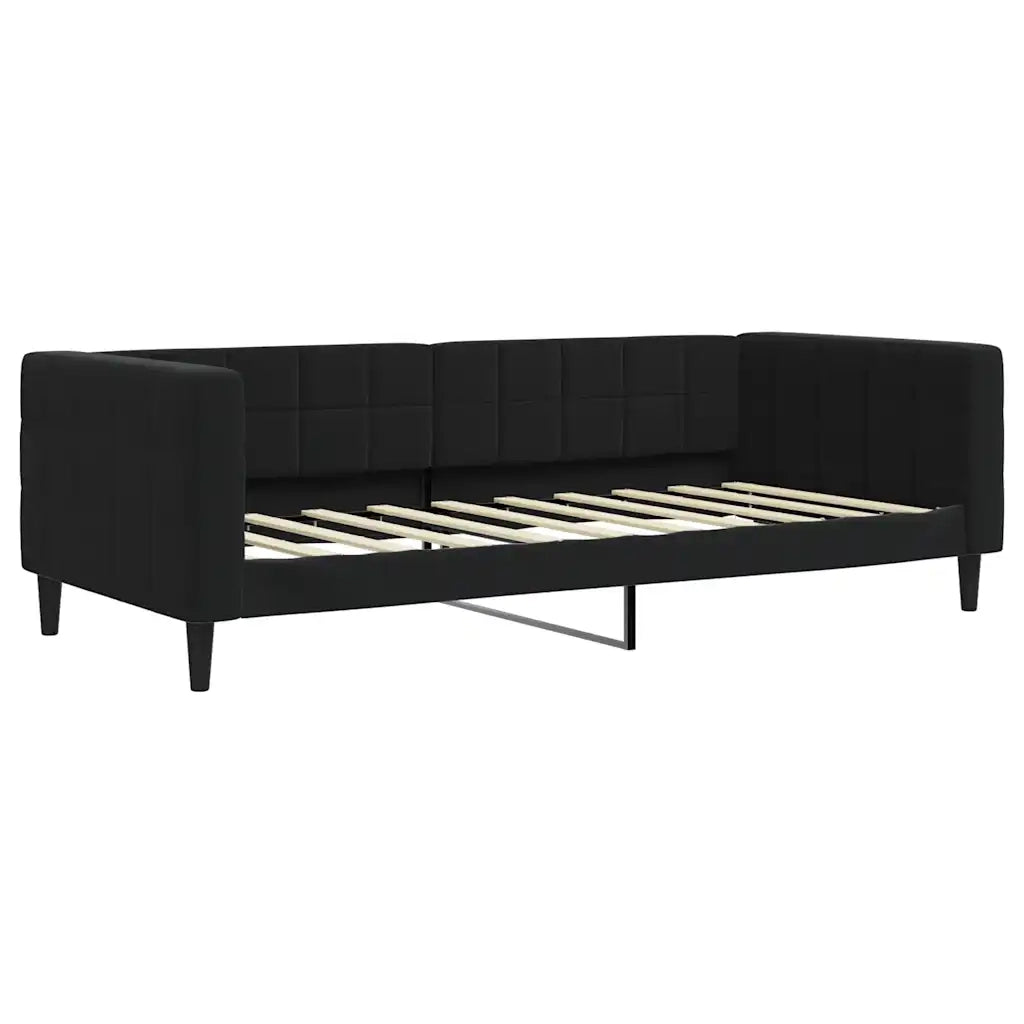 Divano letto | Sof¨¤ letto | Letto singolo con Materasso Nero 90x190 cm in Velluto