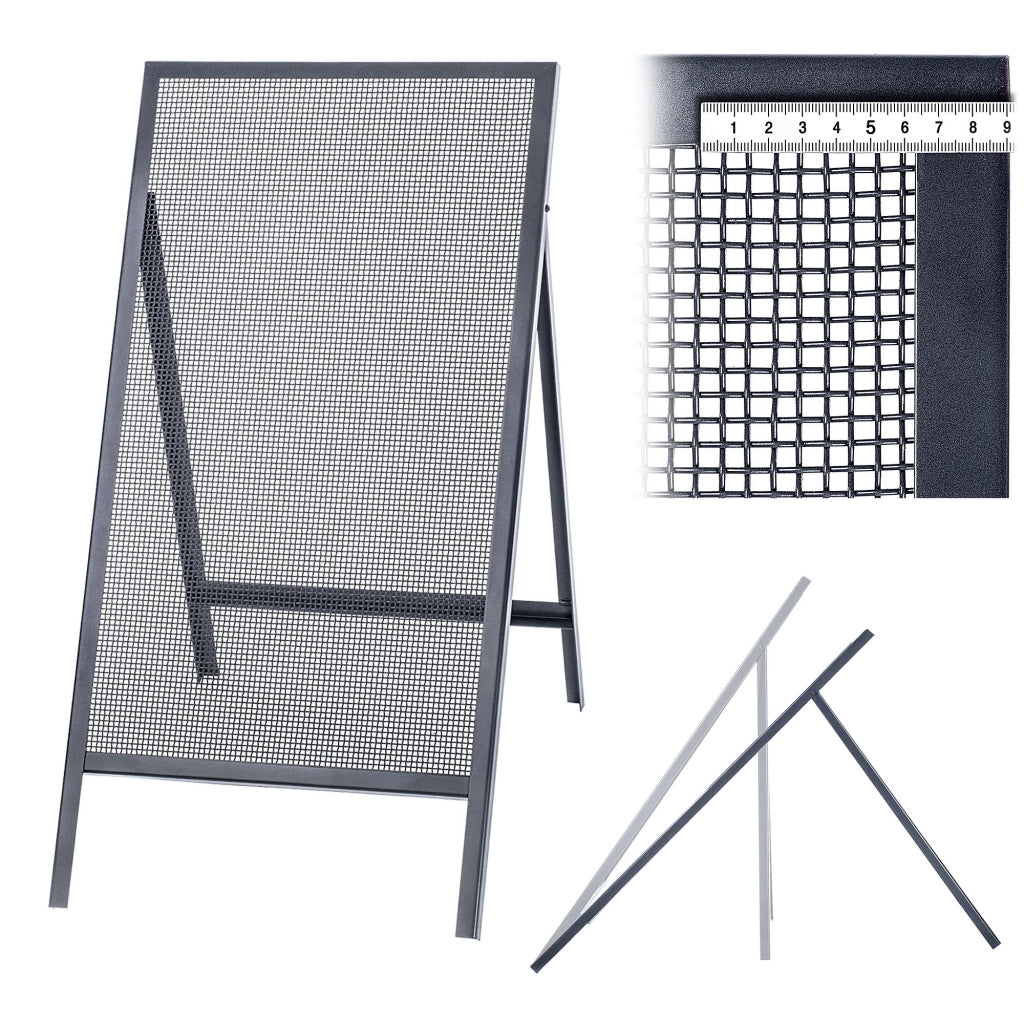 Setaccio da costruzione KADAX per sabbia, terra, muratura, 120x60 cm, ghiaia, maglia 6 mm