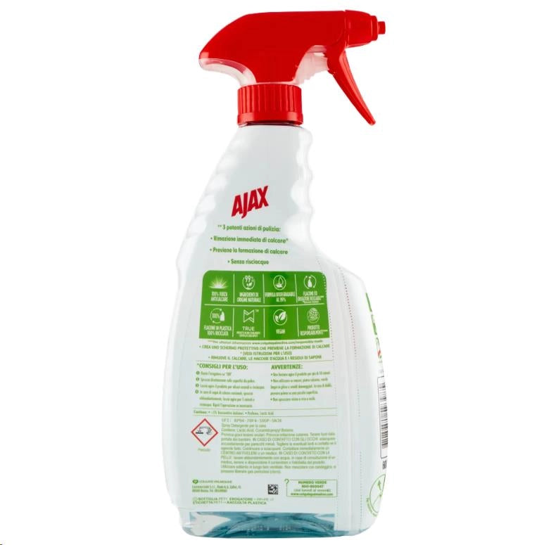 AJAX SPRAY NEW SHOWER POWER 600 ML ANTI CALCARE PER LE SUPERFICI PIÙ OSTINATE