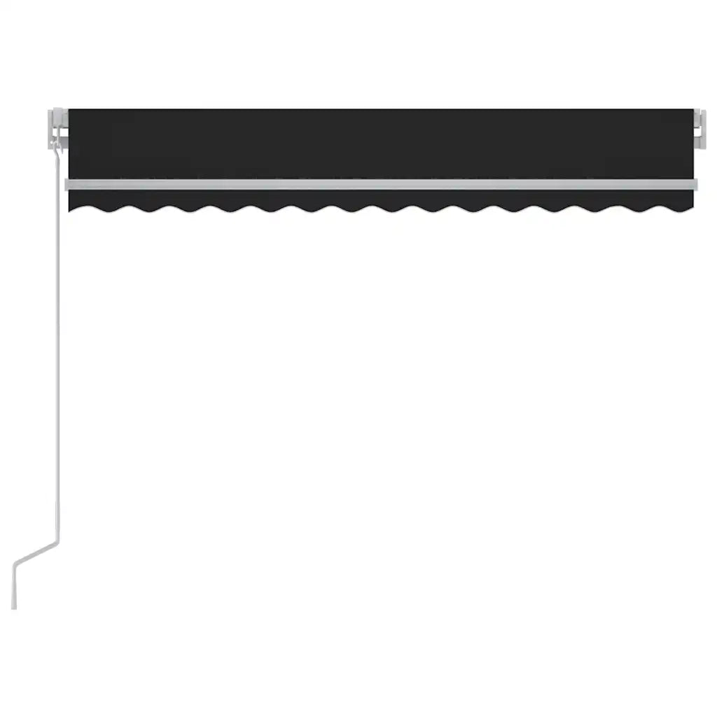 Tenda da Sole Retrattile Manuale con LED 300x250 cm Antracite cod mxl 43689