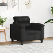 Divano Sedia-Poltrona Nera 60 cm in Microfibra