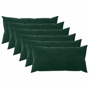 Cuscino con cuscino HEERLEN 6 pz Verde Scuro Velluto 925637