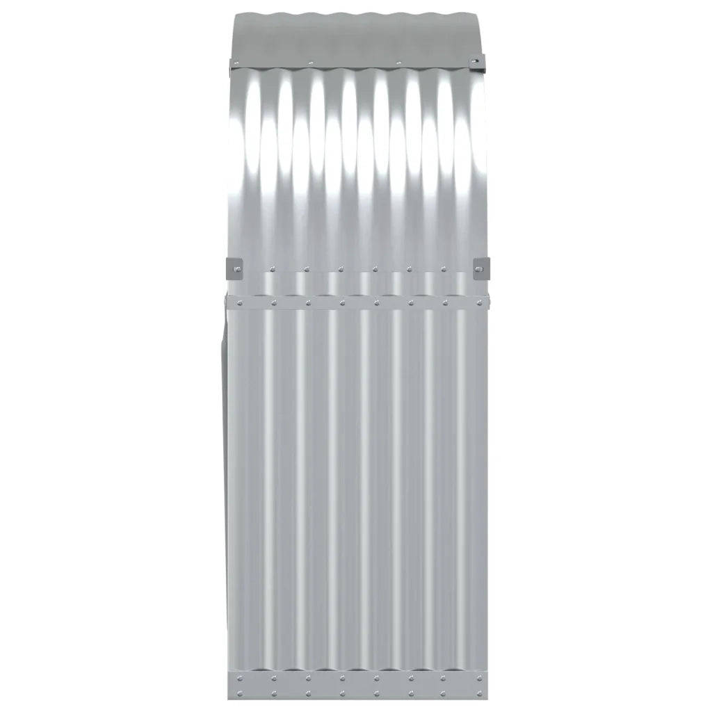 Portaceppi Argento 80x45x120 cm in Acciaio Zincato CFW9762817
