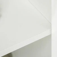 Vinsetto Armadietto per Documenti con Serratura, Armadio da Ufficio con 2 Ante e 2 Ripiani, Mobiletto Multiuso Portaoggetti con Maniglia in Lega di Alluminio, per Casa Ufficio, 80x40x80 cm, Bianco