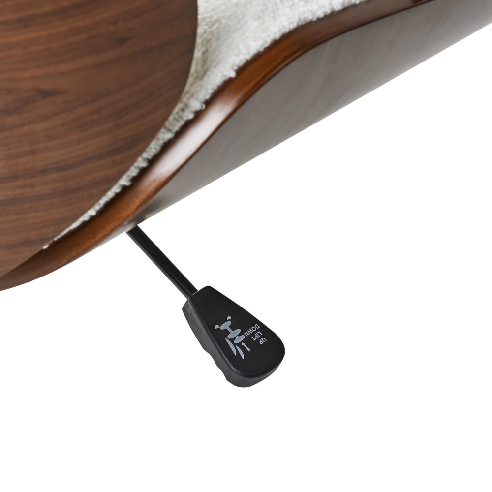 Sedia da ufficio in tessuto bianco e legno scuro e bianco arredamento da ufficio elegante