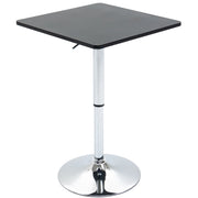 Tavolo da bar regolabile in altezza ¨C Zephmum ¨C Nero/Argento 360¡ã rotante