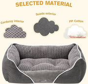 Letto per cani e gatti, letto per animali domestici, disponibile su entrambi i lati, 63*53*21 cm