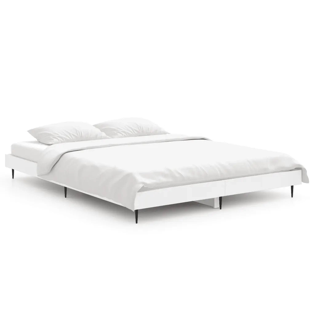 Giroletto-Struttura Letto Bianco 140x190 cm in Legno Multistrato 704696