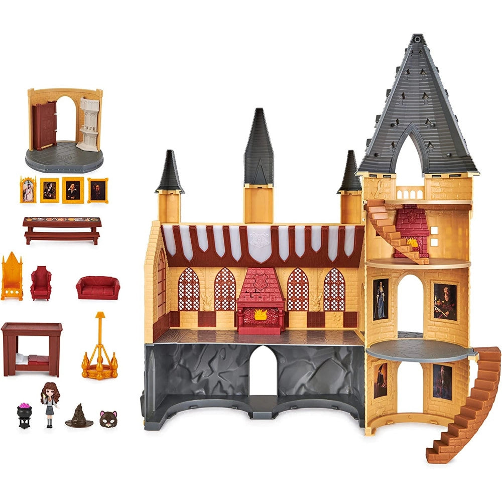 Trade Shop - Castello Di Hogwarts Harry Potter Con 12 Accessori Luci E Suoni Bambola Hermione -