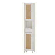 Vicco Armadio per il bagno Bianco 32 x 170 cm con 2 ante e cassetto
