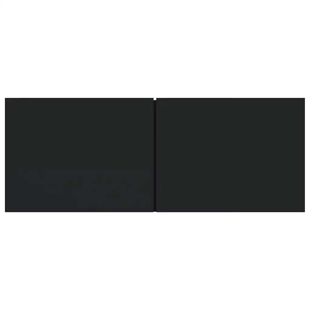 Mobili Porta TV 2 pz Neri 80x30x30 cm in Legno Multistrato cod mxl 13265