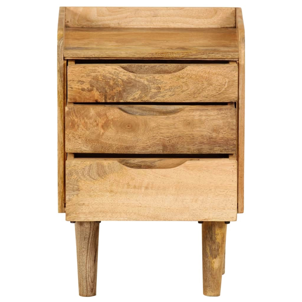 Comodino cassettiera mobile da camera da letto legno massello di mango 40 x 30 x 59,5 cm 1402059