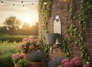 Fontana a Parete da Giardino con Rubinetto Belfer 42/PR Alluminio