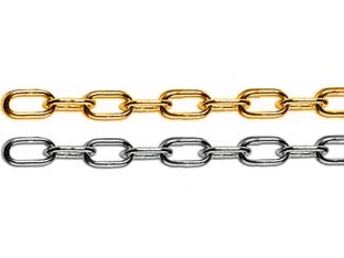 CATENA GENOVESE IN MATASSINE- - n°14 maglia  EE ¸ mm.22 ferro ottonato - 25 mt