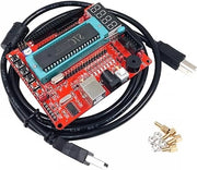 Pannello di sviluppo per microcontrollori STC89C52 - Pannello di controllo MCU 8051 programmabile - USB programmabile - Con cavo USB.