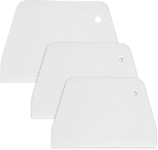Kit di raschietti per pasta da 3 pezzi - Materiale PP - Raschietto per pasta - Raschietto per cucina - Attrezzo per pasticceria - Per pane, pizza, torta