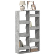 vidaXL Libreria Grigio Cemento 100x33x175 cm in Legno Multistrato
