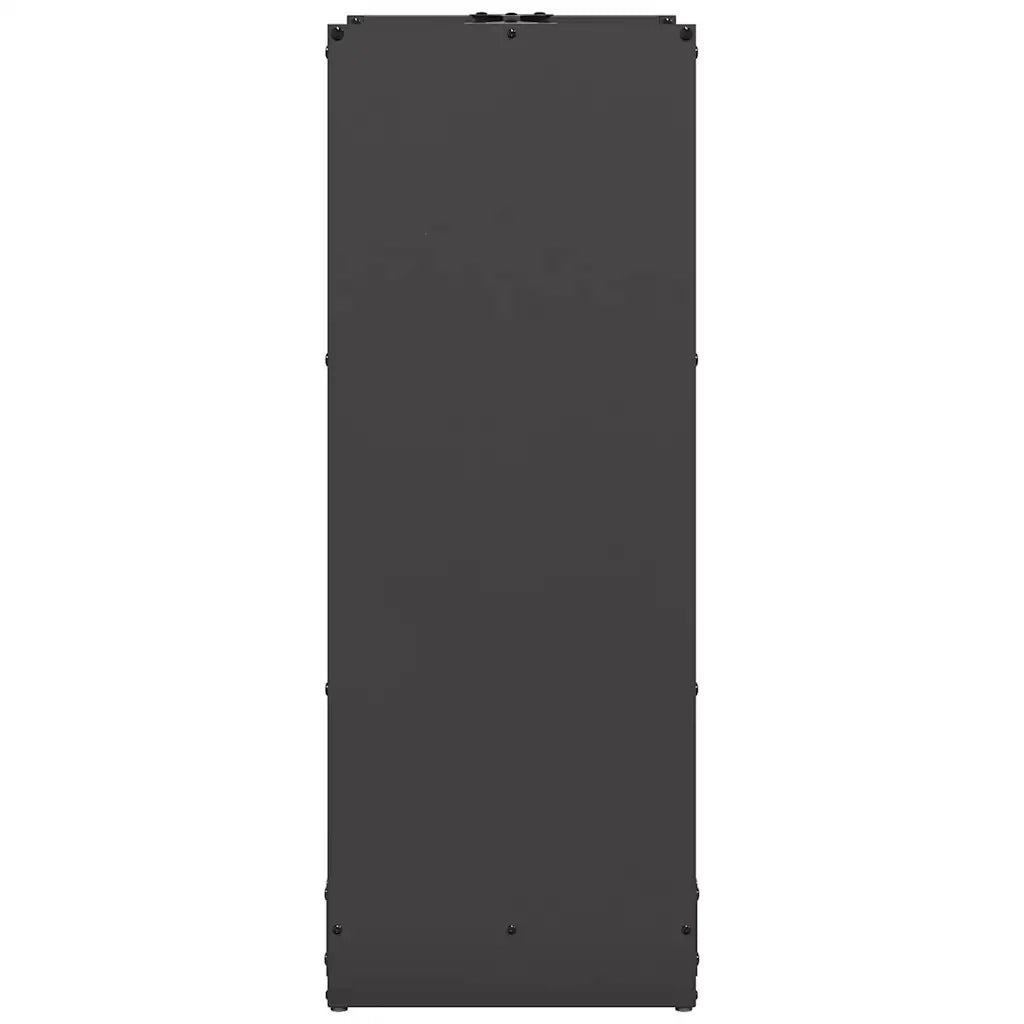 Rastrelliera per Legna da Ardere Nera 40x30x80 cm 864231