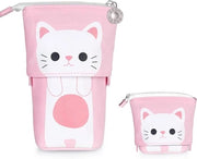 Cassetto per Matite con Cerniera - Borsa per Matite Espandibile 2-in-1 per Ragazze Ragazzi Adolescenti Rosa 1 Casual