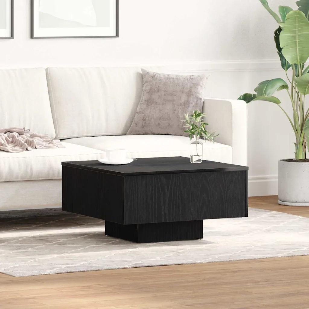 Tavolino da salotto Rovere Nero 60 x 60 x 31,5 cm 862626