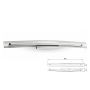 Applique Lampada Led Da Parete Modello Marian Cromato Con Vetro 12W Bianco Neutro 65cm Per Specchio Bagno SKU-3896