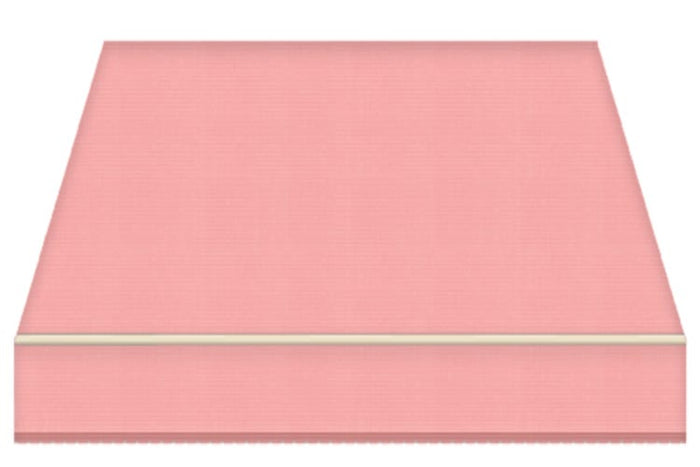 Tenda da Sole a Bracci Estensibili Tempotest Para', col. Rosa 25/15, Largh. 3m x Sporgenza 1.60m con Mantovana Ondulata - Arganello Destro