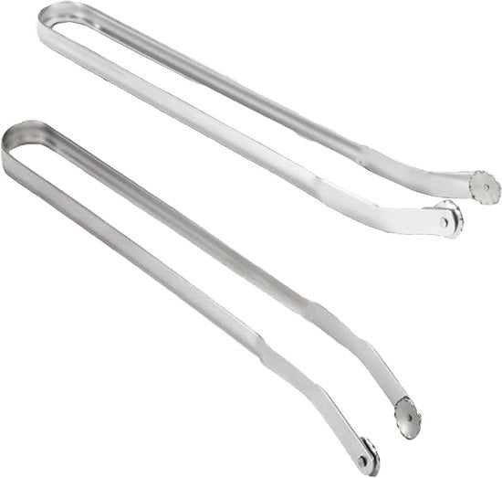 Set di spatole per barbecue e cucina in acciaio inossidabile, 2 pezzi, resistente alla lavastoviglie