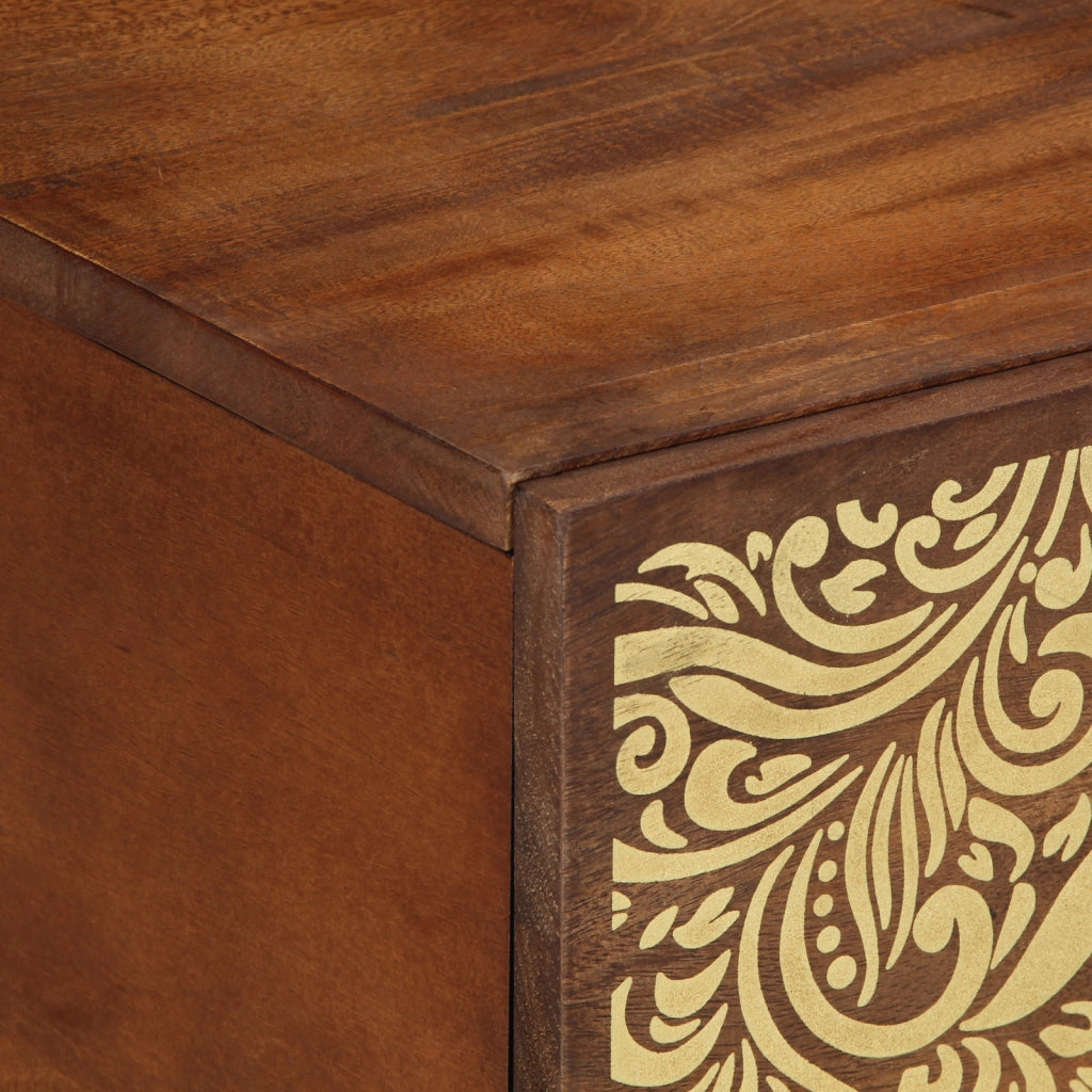 Tavolino da caffÃ¨ 80x50x40 cm in legno massello di mango