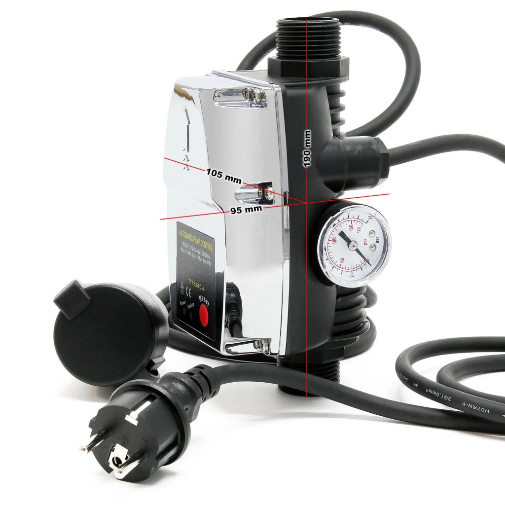 Pressostato EPC-4 230V monofase comando via cavo per pompa acqua sanitaria 16_0000473