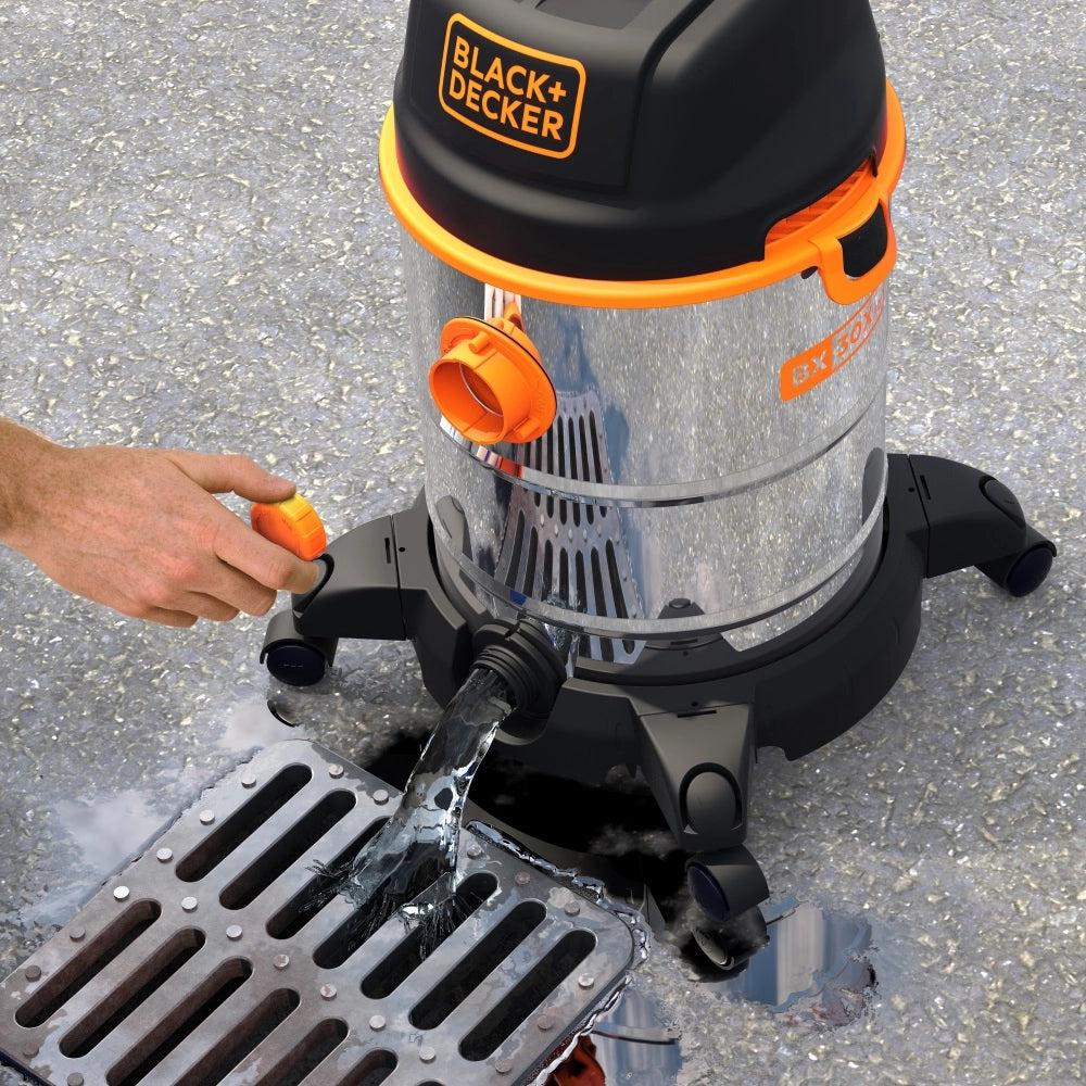 Aspiratore Solidi e Liquidi Black+Decker BXVC30XTDE  (Potenza assorbita  1600 W, Capacità fusto 30 l)