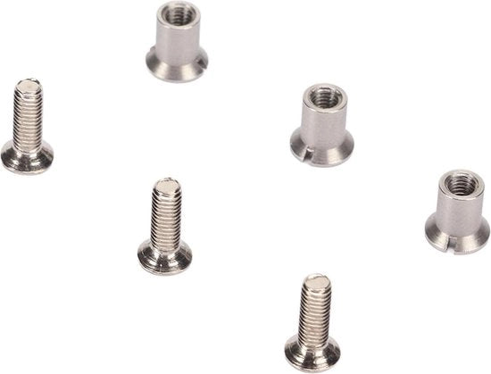 Set di viti per chiusura metallica per HUB con 24 pezzi - viti per HUB metallico - set di viti per HUB con flangia - 105 pollici - 1/2 pollice - set di haspels a nastro