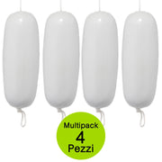 Multipack 4 pezzi parabordi foro passante gonfiabile in pvc completi di cima cm 62x21