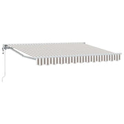 Tettuccio Elettrico Retrattile Grigio chiaro e bianco 5 × 3,5 m 3426453