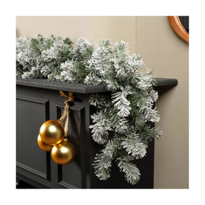 Ghirlanda Festone Imperial innevato D29x270cm