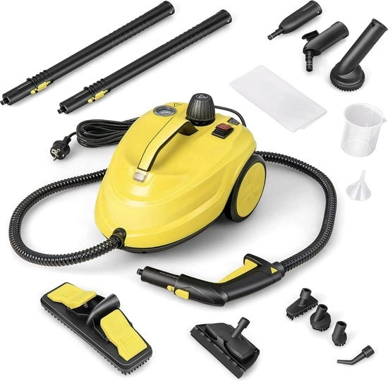 Pulitore a vapore multifunzionale, 4,5 Bar 2000W Vaporizzatore con 20 accessori per pavimenti, auto, finestre, tappeti, abbigliamento e altro