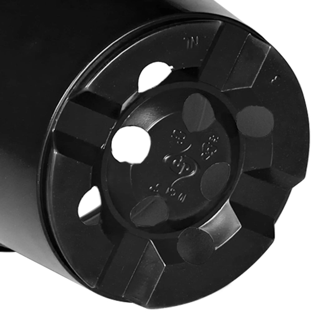 Vaso Rotondo per Fiori 200 pcs Nero Ø 10 x 8 cm Plastica 42029492