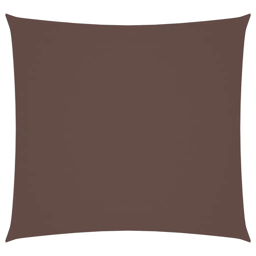 Parasole a Vela in Tela Oxford Quadrata 7x7 m Marrone 135803