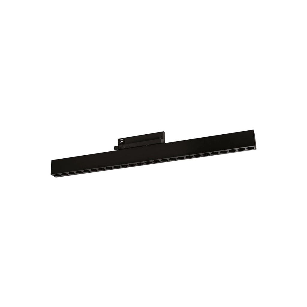 Reglette Led Antiabbaglio a Binario 48V 24W 2162Lm 4000K CRI>90 Fascio 38° IP20 - Alluminio Pressofuso Nero - Gealuce