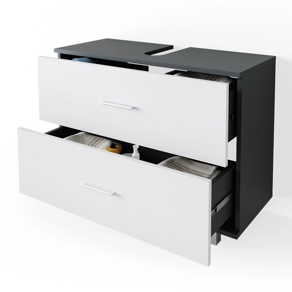 Vicco Mobile sottolavabo per bagno Antracite/bianco 80 x 60.8 cm