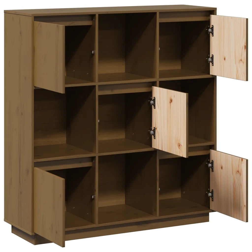 Credenza Miele 110,5x35x117 cm in Legno Massello di Pino cod mxl 23050