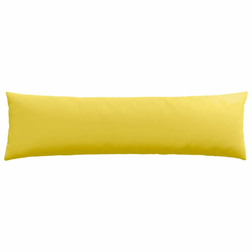 Cuscini da Divano 2 pz | Cuscini per sedie Giallo Chiaro 145 x 40 cm Tessuto