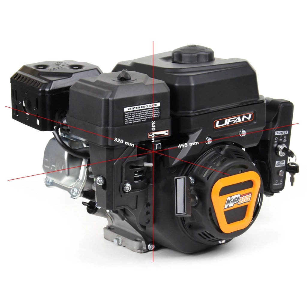 LIFAN KP230E Motore a benzina 19,05 mm 6,5 CV 1 cilindro per piastre vibranti e macchine edili