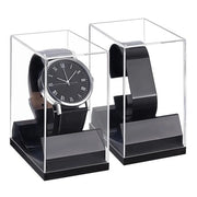Cassa di Presentazione per Orologi - Scatola di Protezione - Protezione contro Polvere e Scalfitture - 1,9 x 3,5 x 3,5 Pollici - Supporto per Orologi - Formato Compatto - Materiali Transparenti - Adatto per Uomini e Donne