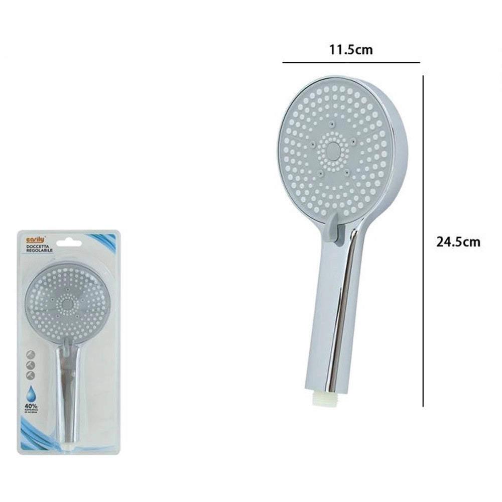 Trade Shop - Doccetta Doccino Soffione Multigetto Doccia Cornetta Bagno Moderno 11.5x24.5cm 87544 -