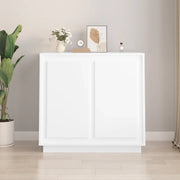 Credenza Bianca 80x34x75 cm in Legno Multistrato 819884