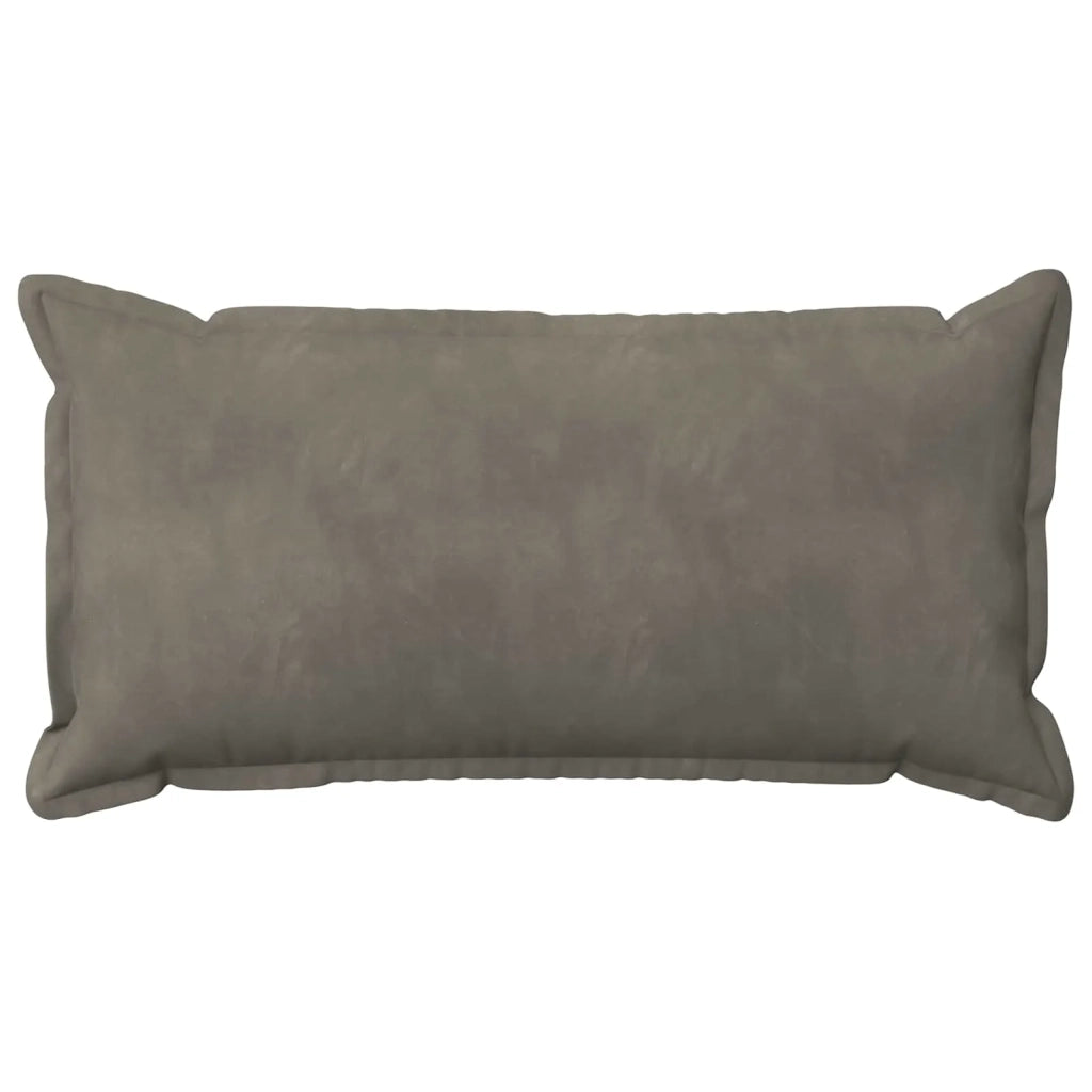 Federa 2 pcs HOUTEN Grigio Chiaro 40 x 80 cm Velluto 918079