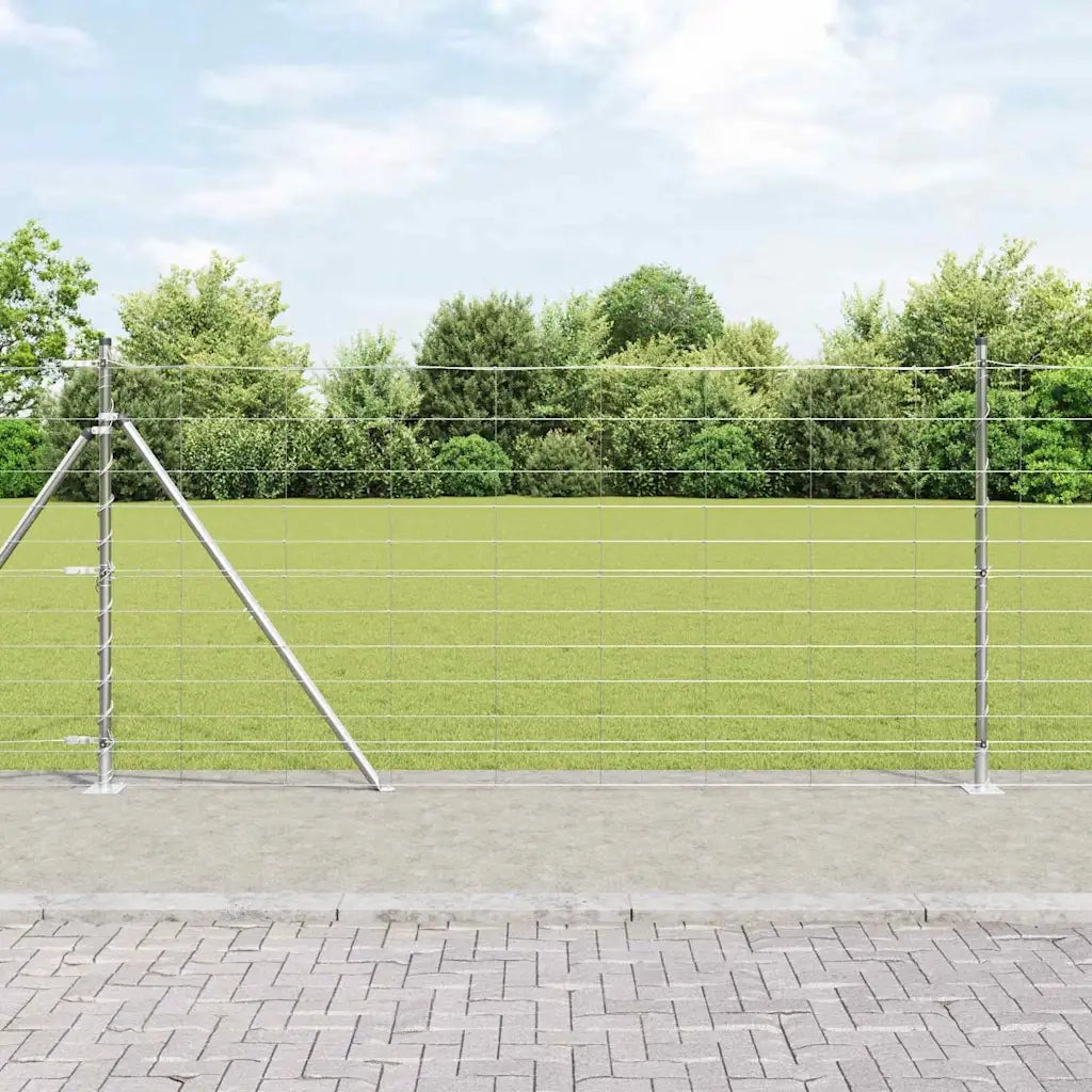 Palo della recinzione Zincato 25 x 1,2 m Acciaio