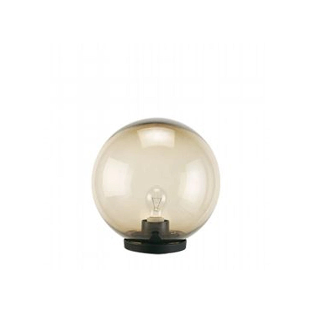 Testa-Palo 1 Luce Globo In Termoplastco Sfera Ø 20 Cm Nero - Fume&apos