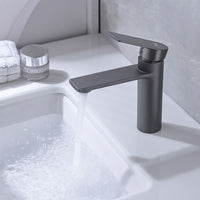 Rubinetto Da Lavabo Rea Storm Gun Grey Low