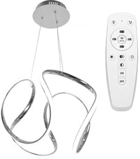 Lampada Da Soffitto Pensile Moderno Led Gold + Pilot Cromo App386-cp